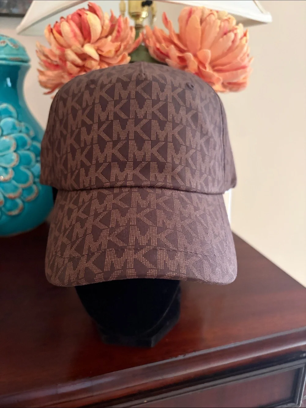 NWT Michael Kors signature logo adjustable baseball hat